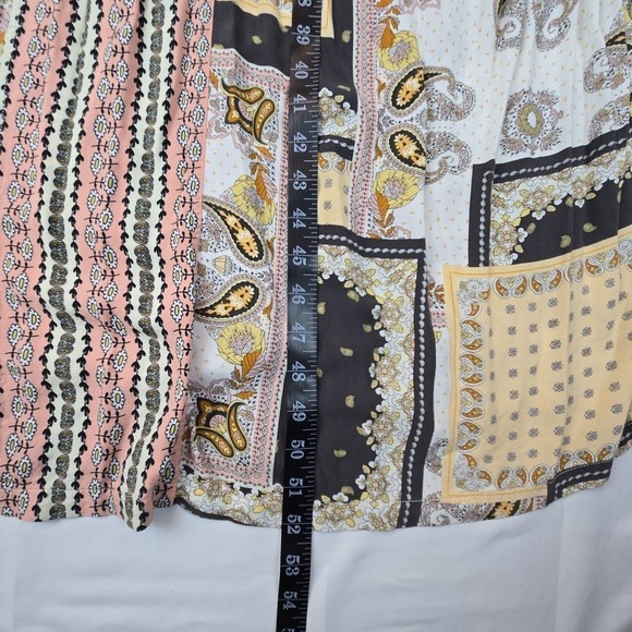 Matilda Jane Patchwork Maxi MEDIUM Sundress Boho Prairie Whimsy Coquette Dress - Picture 5 of 11